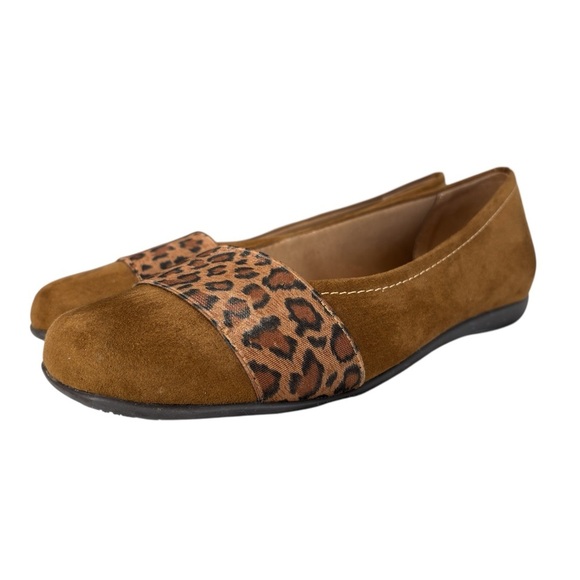 Trotters Samantha Chestnut Vegan Calf Leather Womens Shoe Sz 6.5 WW Loafer Flats - Picture 4 of 11